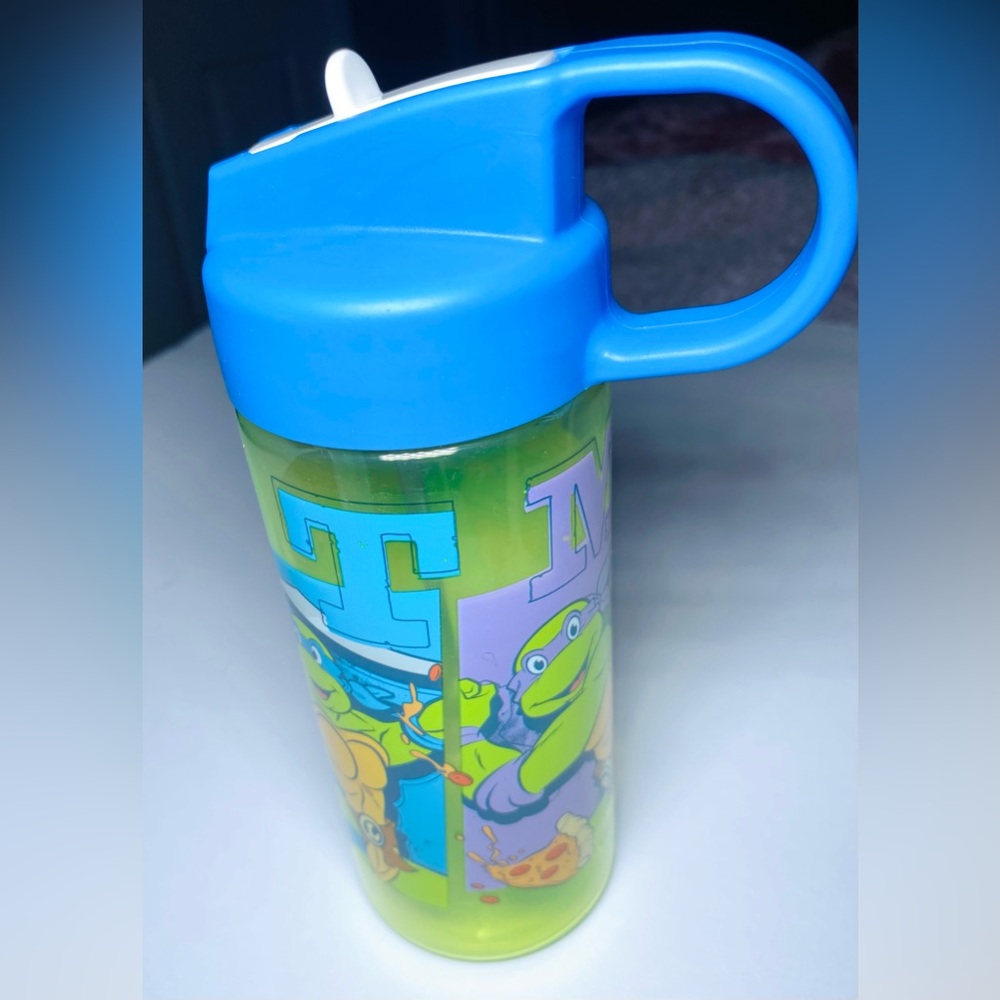 Teenage Mutant Ninja Turtles Green/Disney‎ Princess Straw Bottle Bundle 16 Oz, 2